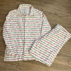 “Warm and Cozy Like a Hallmark Movie” Flannel Pajama Set - Medium